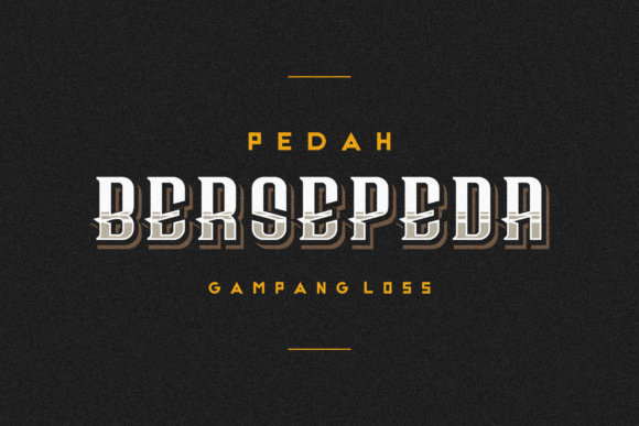 Bersepeda: Elevating Creative Projects with Distinctive Typography