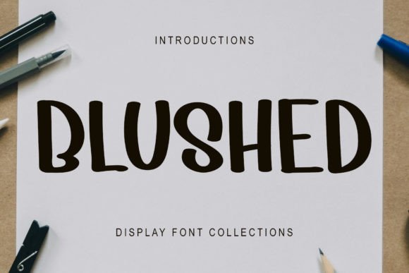 Blushed Font: A Playful Asset for Vibrant Design