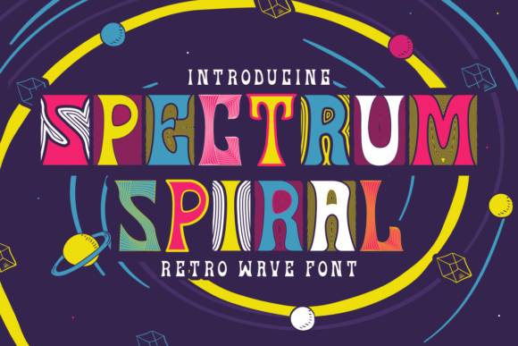 Spectrum Spiral: The Retro Wave Font Defining Modern Design